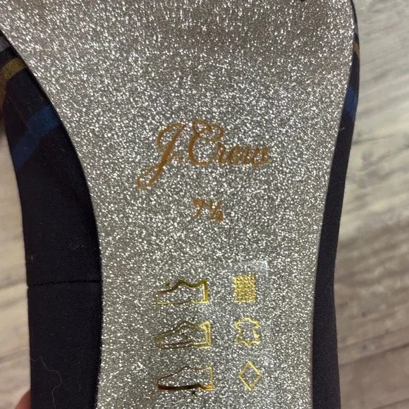 J.Crew Stewart Plaid Heels $148 New! 7.5 - Picture 10 of 10
